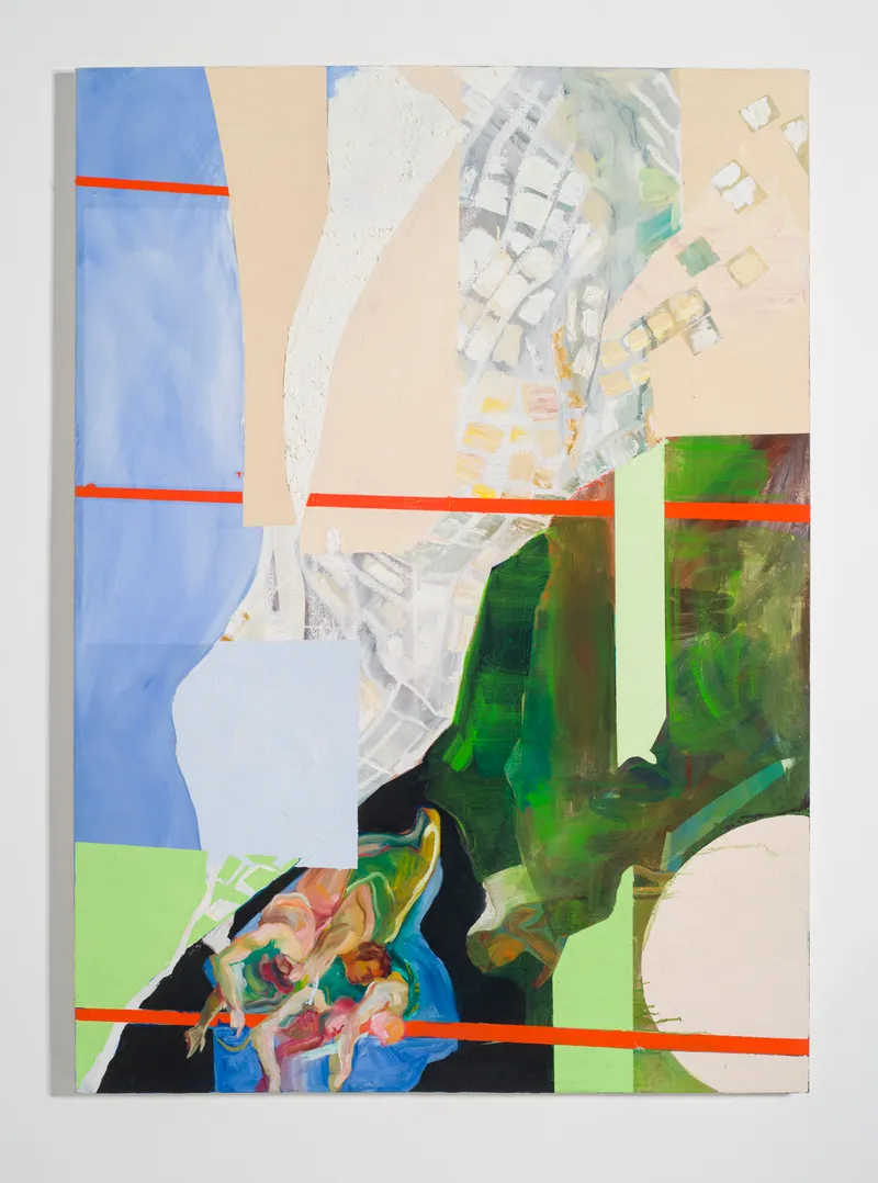 Podem ter ouvido os respingos, 2026 — Oil, Acrylic, Charcoal, Plaster, Canvas, by João Hisse