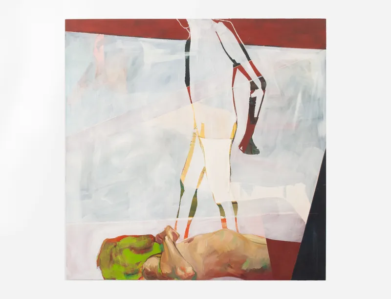 Entre o primeiro e o segundo, 2025 — Oil, Acrylic, Charcoal, Oil stick, by João Hisse