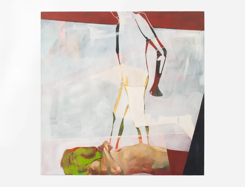 Entre o primeiro e o segundo, 2025 — Oil, Acrylic, Charcoal, Oil stick, by João Hisse